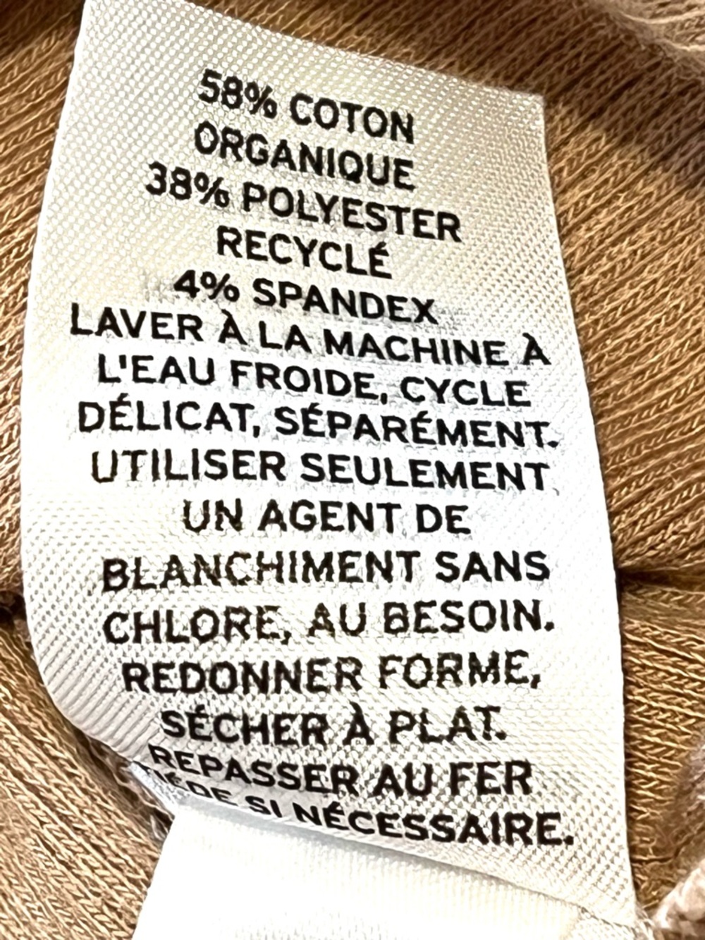 Melrose and Market Short Sleeve Top, Color Tan, Size Small - Picture 7 of 9
